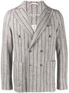 Circolo 1901 Striped Blazer - Grey