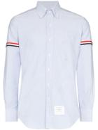 Thom Browne Tricolour Armband Cotton Shirt - Blue