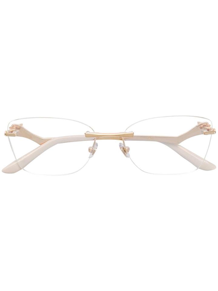 Cartier Square Framed Glasses - Gold