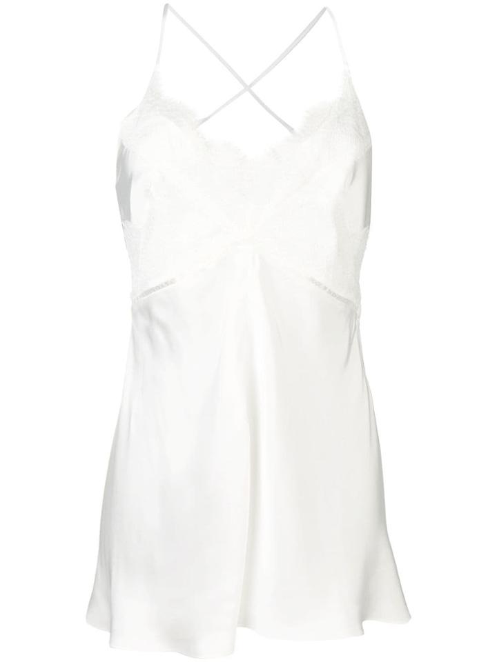 Victoria Beckham Cami Lace Top - White