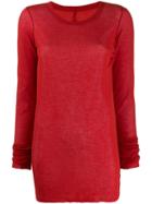 Rick Owens Sheer T-shirt - Red
