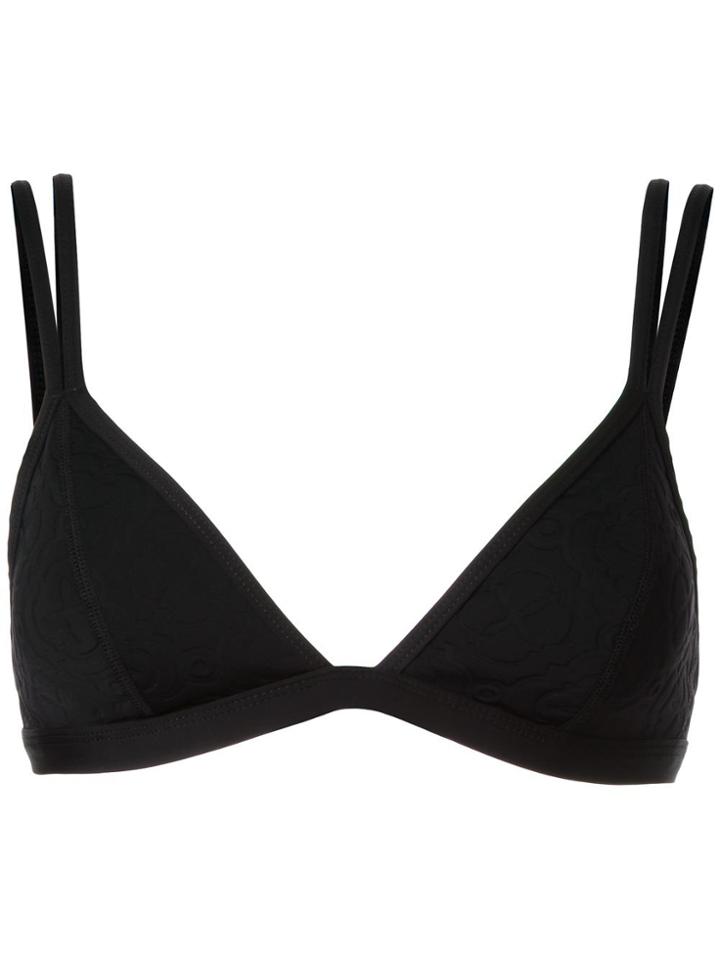 Duskii 'ochre' Fixed Tri Bikini Top - Black
