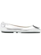 Tory Burch Metallic Ballerina Shoes