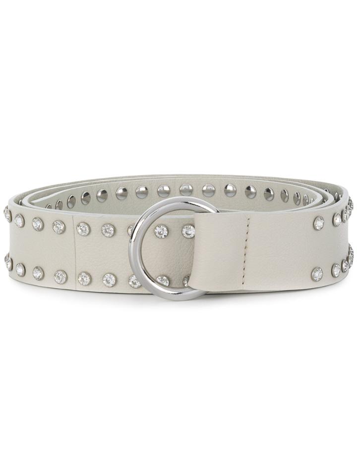 B-low The Belt Stud Detail Belt - White