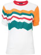 Kolor Zig Zag Knitted Top - Multicolour