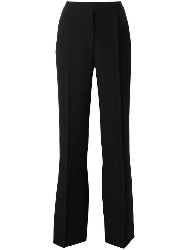 Marco De Vincenzo Tailored Flared Trousers, Women's, Size: 40, Black, Wool