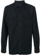 Tom Ford Military Button Shirt - Black