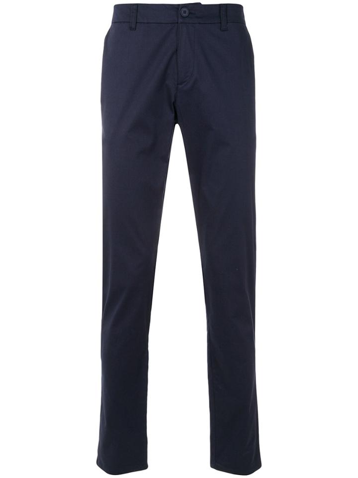 Versace Jeans Regular Designed Trousers - Blue