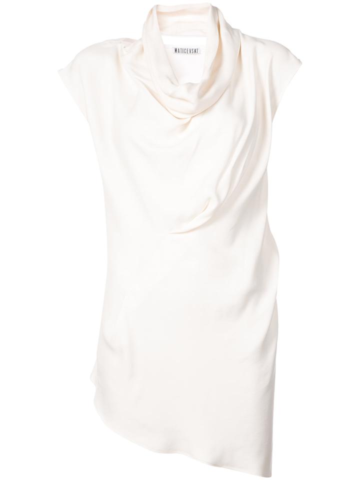 Maticevski Cowl Neck Long Top - Pink & Purple