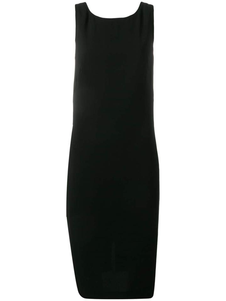 Aspesi Fitted Cross Back Dress - Black