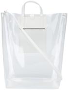 Acne Studios Baker Transparent Shopper - White