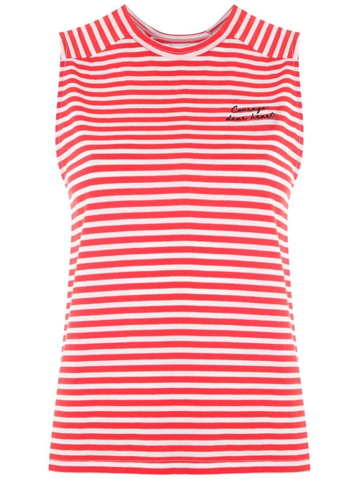 Nk Striped Ruby Tank - Red