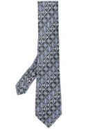 Etro Geometric Pattern Tie - Grey