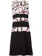 Proenza Schouler Printed Contrast Stripe Dress