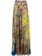 Etro Paisley Print Full Skirt - Nude & Neutrals