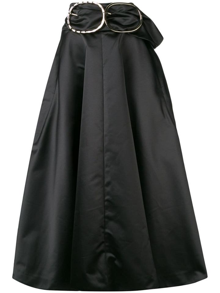 Nina Ricci Long Flared Skirt - Black