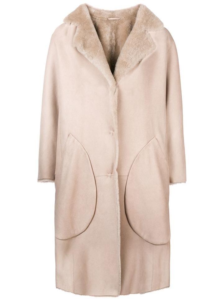 Desa 1972 Oversized Coat - Nude & Neutrals
