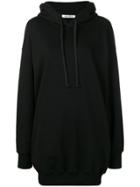 Krizia Rear Logo Print Hoodie - Black
