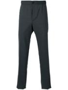 Z Zegna Slim-fit Tailored Trousers, Men's, Size: 48, Grey, Wool/spandex/elastane