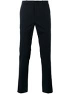 Corneliani Mid-rise Chinos, Men's, Size: 50, Blue, Cotton/spandex/elastane/polyester