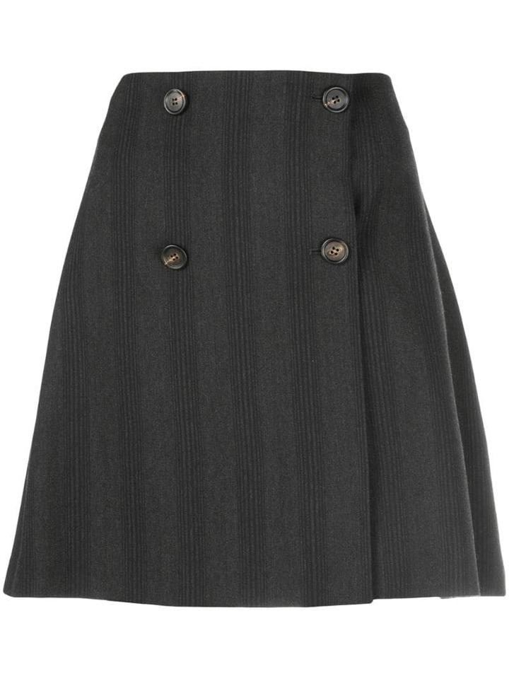 Brunello Cucinelli A-line Skirt - Grey