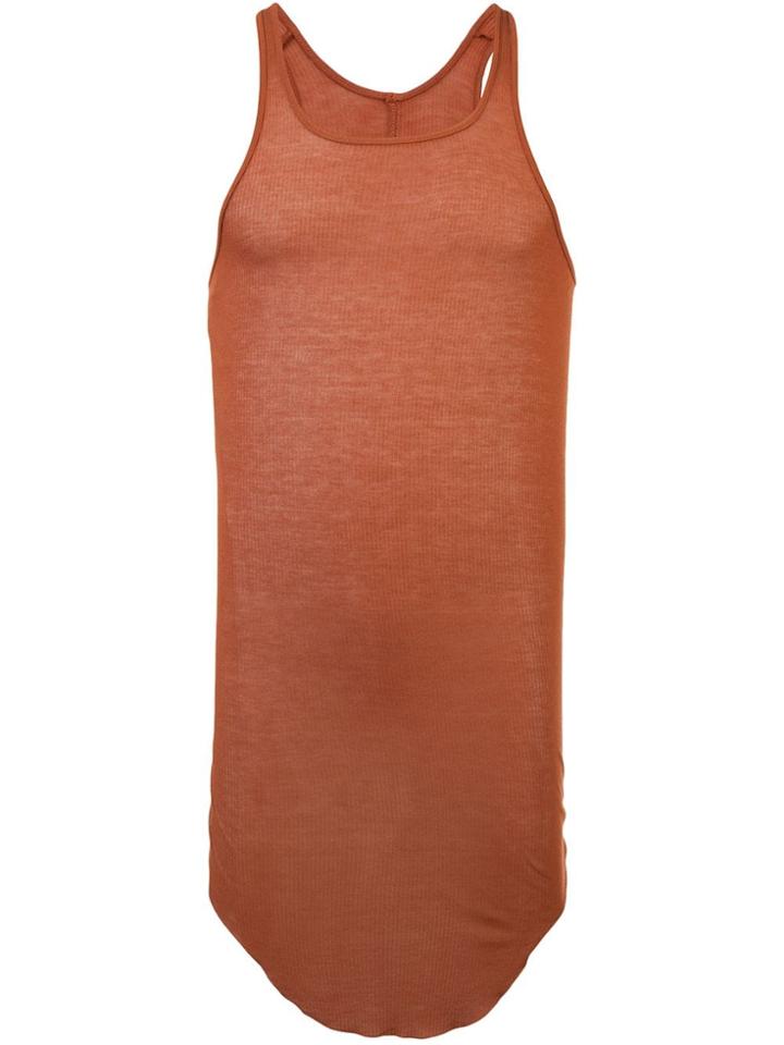 Rick Owens Ribbed Tank Top - Yellow & Orange