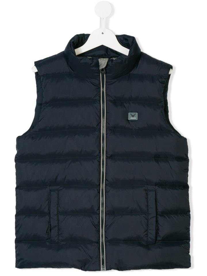 Armani Junior Padded Gilet - Blue