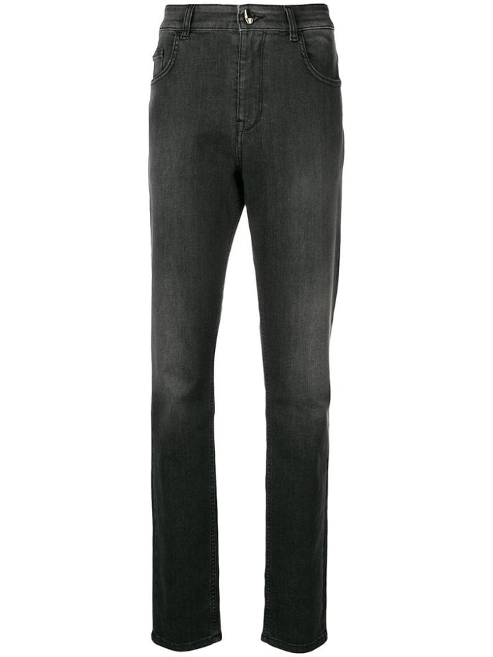 Cavalli Class Slim Faded Jeans - Black