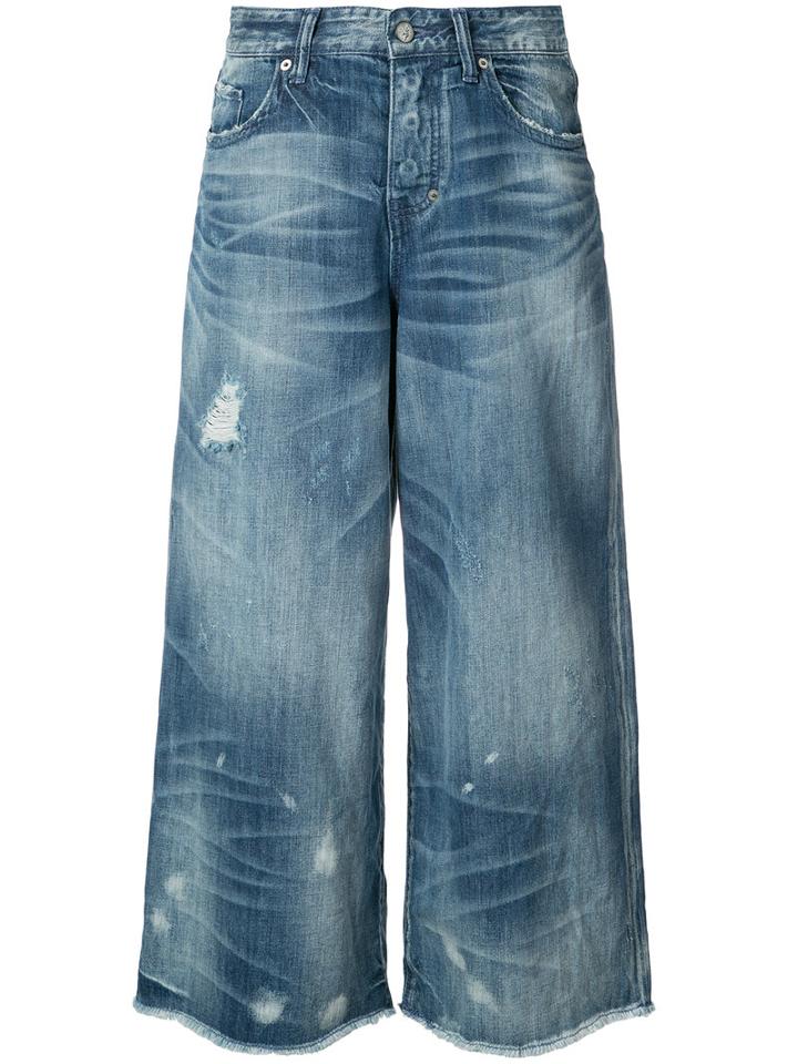 Prps - Wide Leg Jeans - Women - Cotton - 26, Blue, Cotton