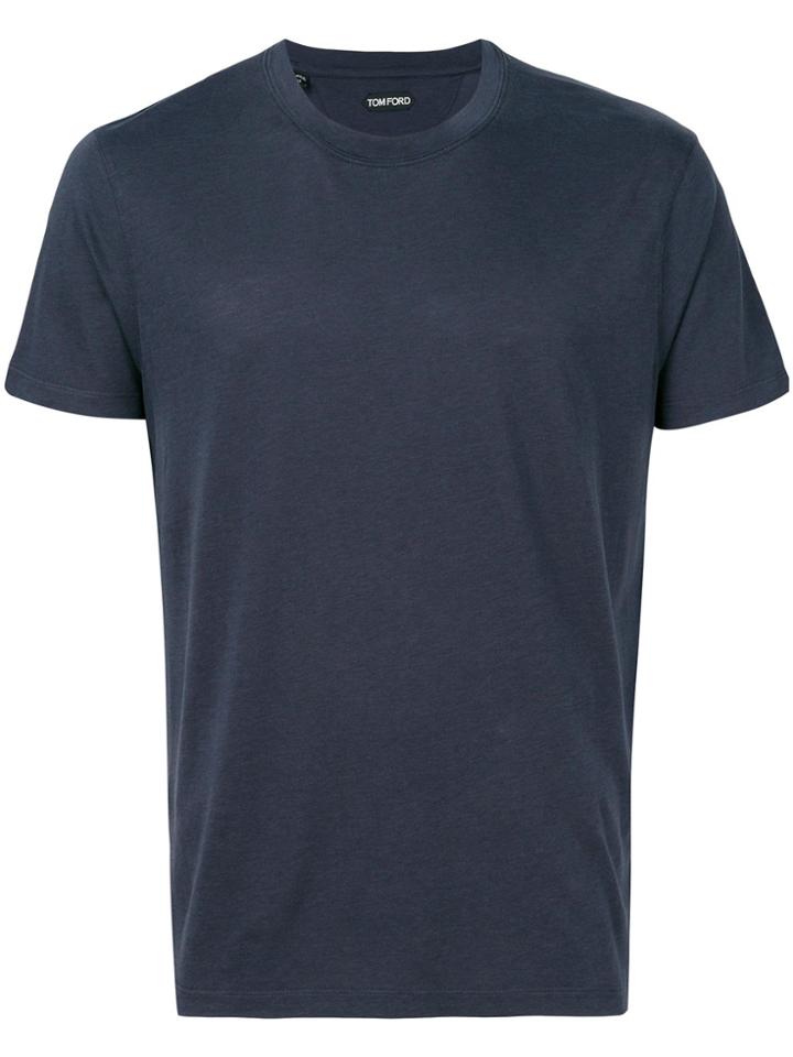 Tom Ford Classic Fitted T-shirt - Blue