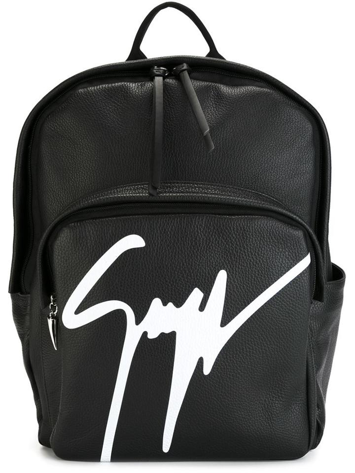 Giuseppe Zanotti Design Logo Print Backpack