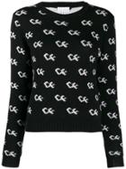 Chiara Ferragni Logo Knit Sweater - Black