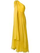 Maria Lucia Hohan Draped One-shoulder Gown - Yellow & Orange