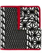 Dsquared2 Embroidered Patterns Scarf, Men's, Black, Polyester/spandex/elastane/viscose/wool