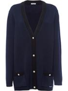 Miu Miu Wool Cardigan - Blue