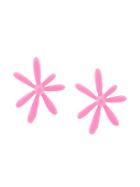 Oscar De La Renta Daisy Earrings - Pink & Purple