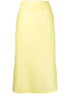 Olivier Theyskens Tone-on-tone Print Skirt - Yellow