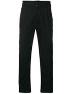 Ann Demeulemeester Ribbed Trousers - Black