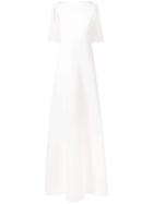 Givenchy Sleeveless Cape Gown - White