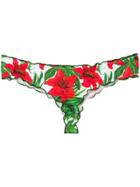Mc2 Saint Barth Tropical Flower Bikini Bottoms - Green