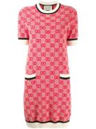 Gucci Gg Knit Mini Dress - Neutrals