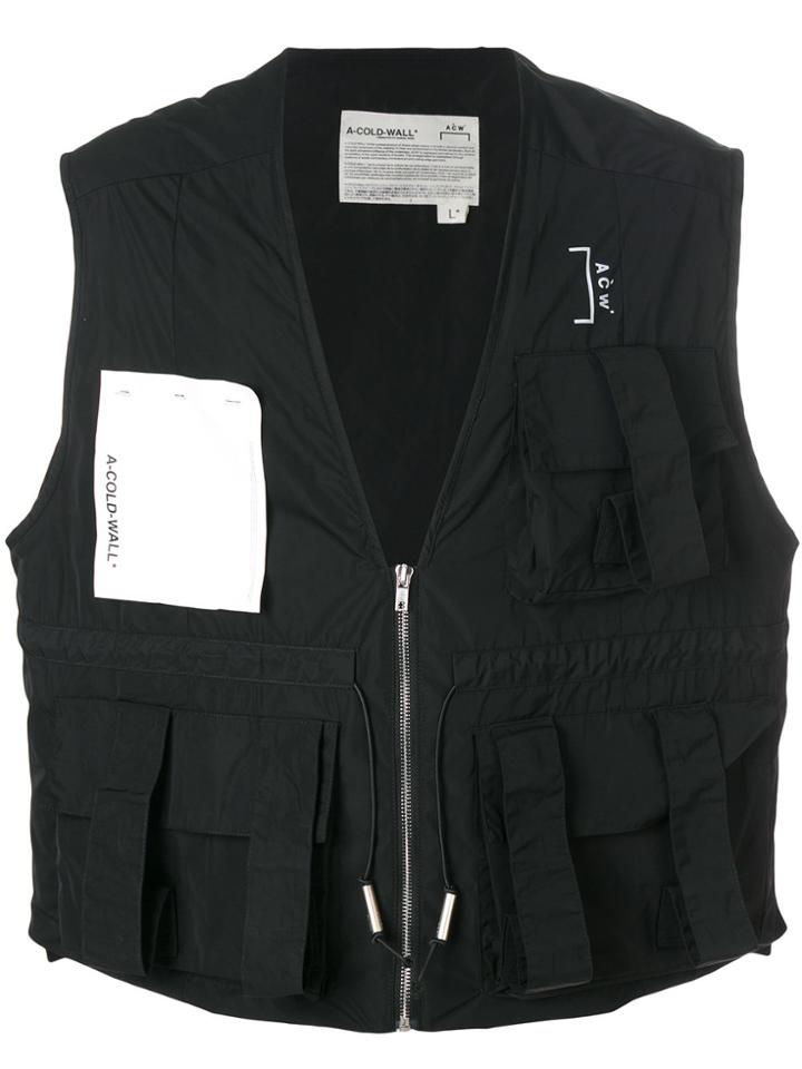 A-cold-wall* Pocket Front Gilet - Black