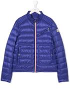 Moncler Kids Zip-up Padded Jacket - Blue