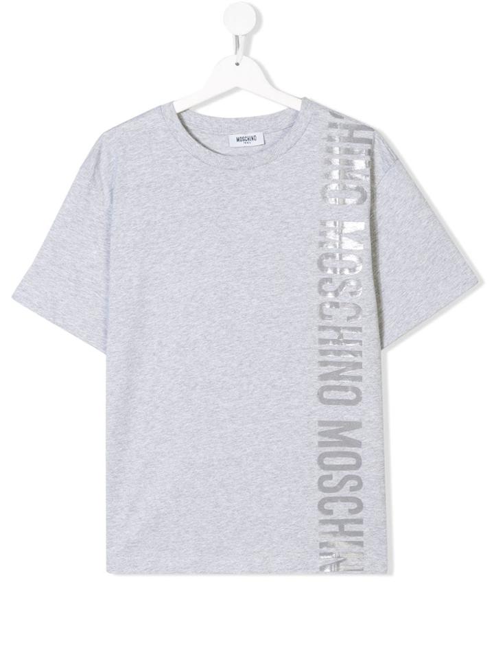 Moschino Kids Logo Short-sleeve T-shirt - Grey