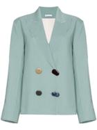 Rejina Pyo Alex Lightweight Linen Blazer - Green