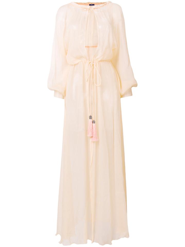 Elena Makri Sheer Cover Up - Yellow & Orange