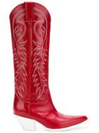 R13 Pointed Cowboy Boots - Red