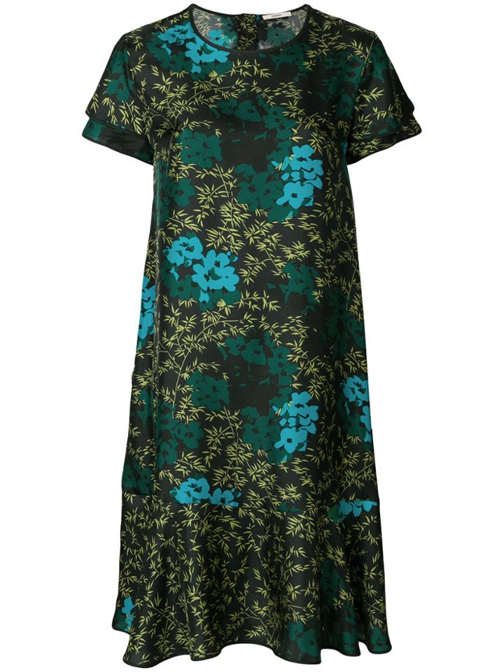 Odeeh Floral Mini Dress - Black