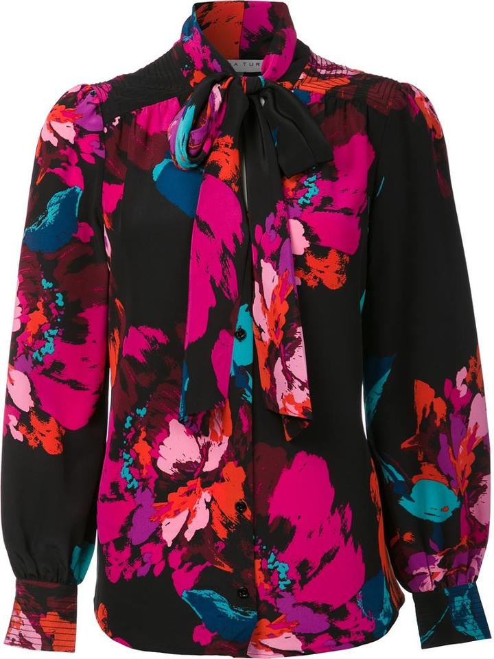 Trina Turk 'true' Blouse, Women's, Size: Large, Black, Silk