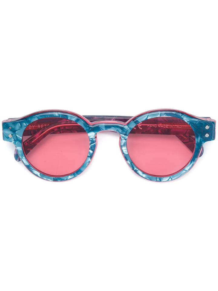 Retrosuperfuture Eddie Round Sunglasses - Blue